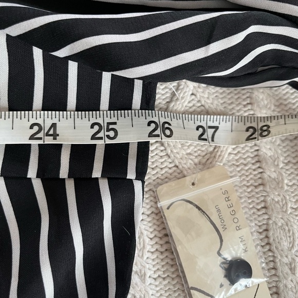NWT Kim Rogers Button Down Striped Blouse Women’s Size 2X - Picture 15 of 16